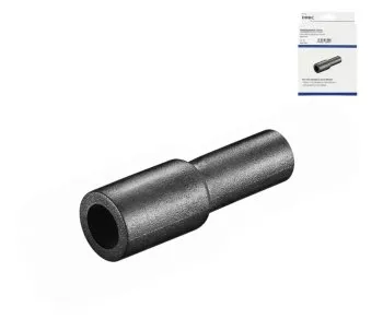 RG6/RG59 insulating sleeve for F connectors seals connections against moisture, Dinic box with Euro hole
